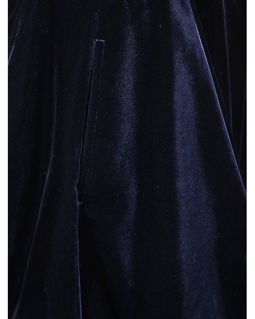 Comme des Garçons Blue Comme Des Garçons Velvet Sleeveless Jumpsuit