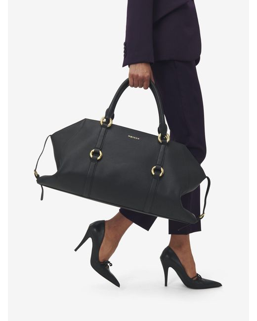 Alexander McQueen Black Farringdon Maxi Tote Bag for men