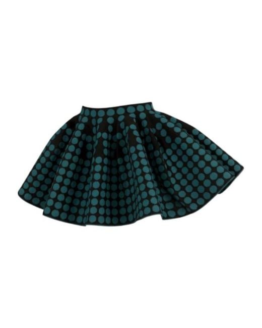 Alaïa Green Polka Dot Midi Skirt