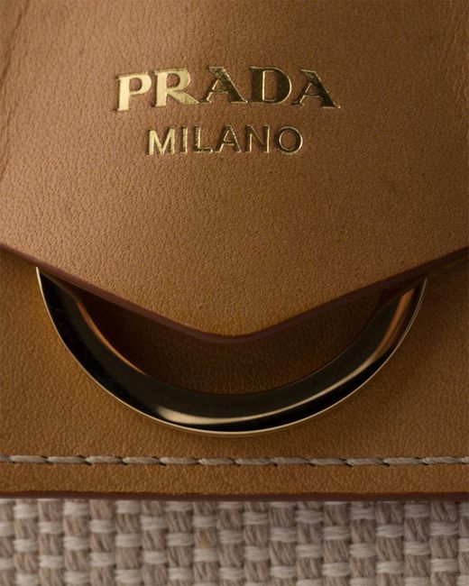 Prada Natural Jardinière Large Cotton Canvas Bag