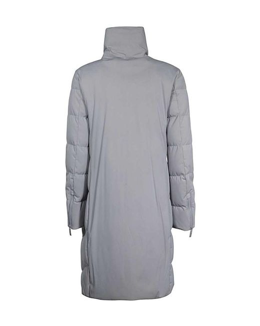 Emporio Armani Gray Long-Sleeved Down Jacket