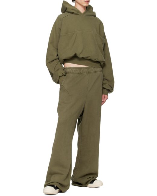 Entire studios Green Hooded Sweater for men