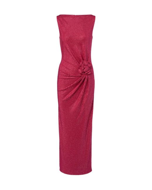 Roland Mouret Floral-Appliqué Embellished Gathered Maxi Dress