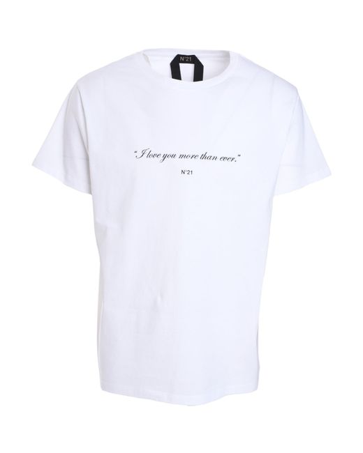 N°21 White Short-Sleeved T-Shirt for men