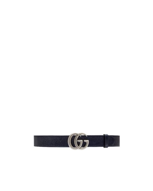 Gucci White Gg Marmont Reversible Buckle Belt for men