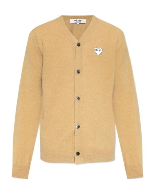 COMME DES GARÇONS PLAY Natural Long-Sleeved Sweater for men