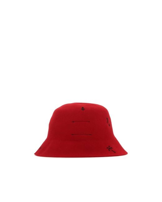 SUPERDUPER Red Superduper Hats Freya Bucket Hat for men