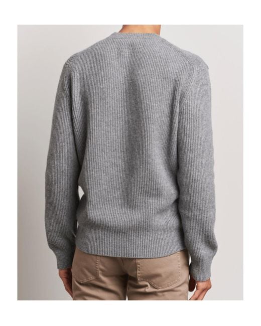 Zegna Gray Long-Sleeved Sweater for men