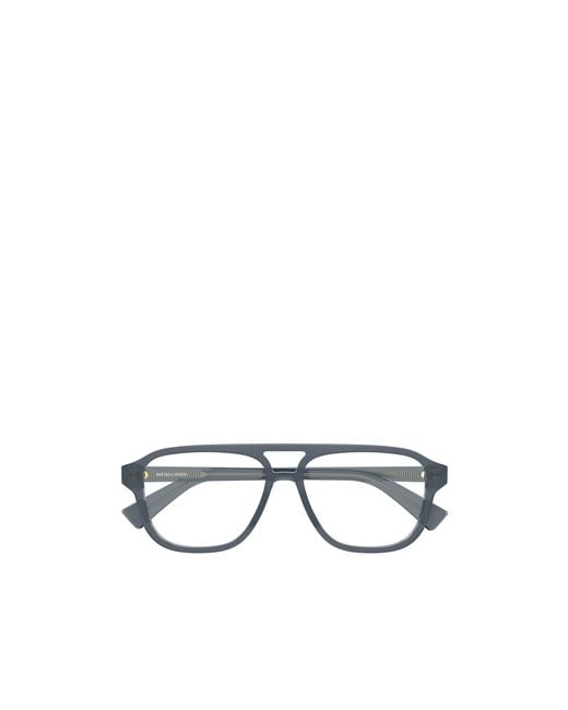Bottega Veneta White Eyewear Aviator Glasses for men