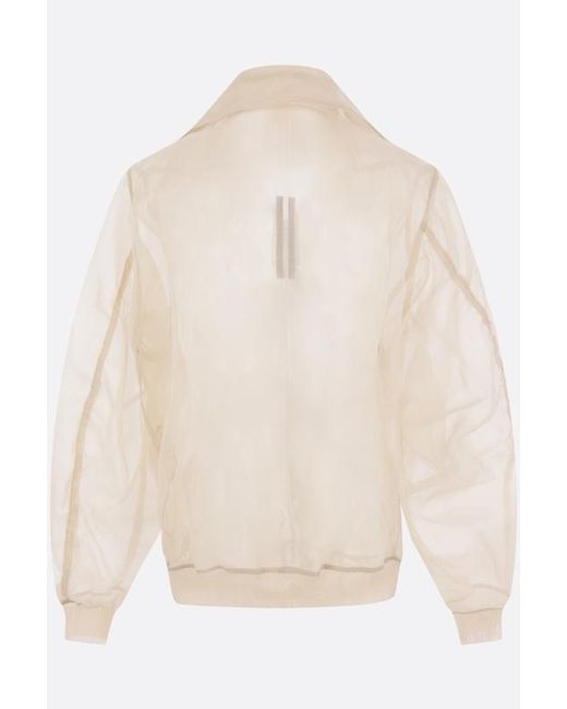 Rick Owens Natural Long-Sleeved Casual Jacket