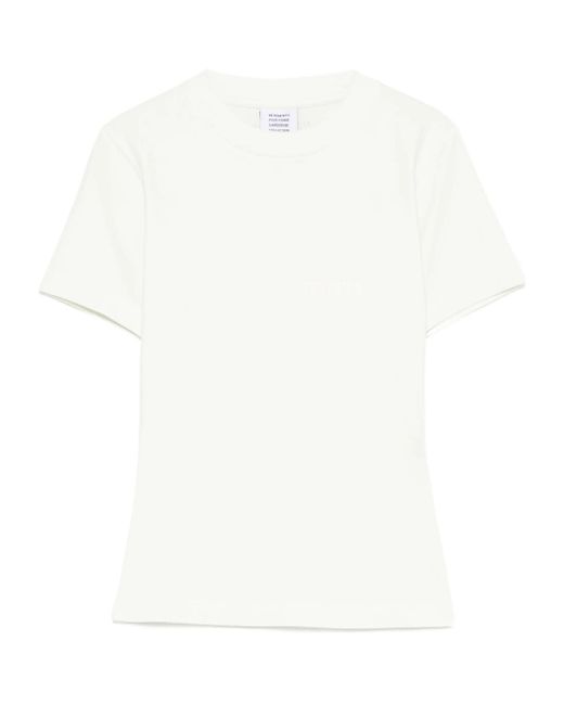 Vetements White Short-Sleeved Crew-Neck Top