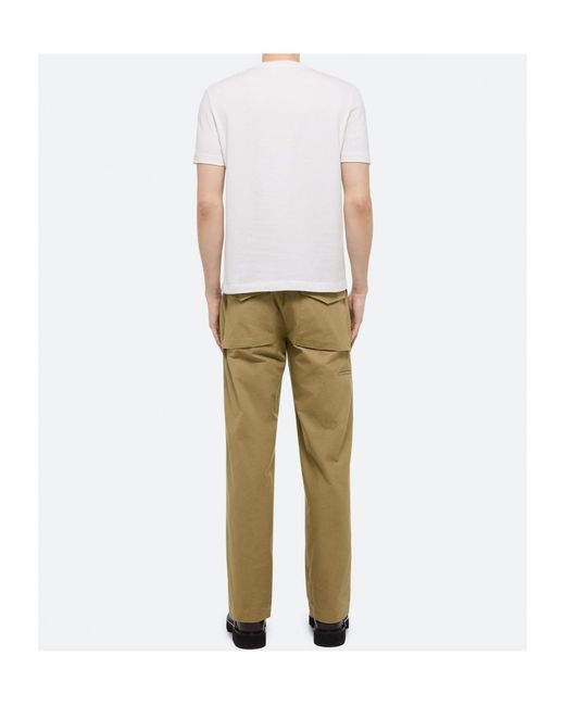 Helmut Lang White Embossed Logo Tee for men