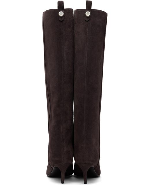 The Attico Brown Lea High Boots