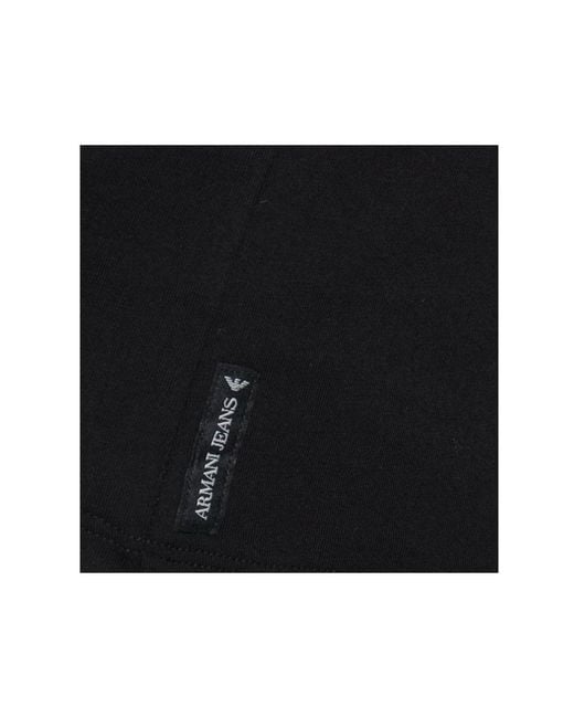 Armani Jeans Black Printed T-Shirt With Round Neck for men