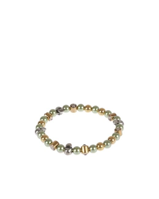 McQueen Metallic Bead Necklace