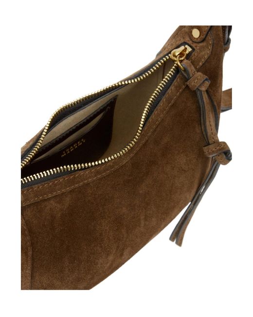 Isabel Marant Brown Logo Embossed Bag