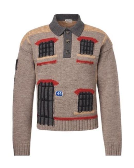J.W. Anderson Natural Wool Knit Sweater for men