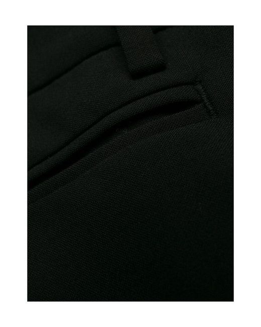 Dondup Black Logo-Plaque Cropped Slim-Fit Trousers