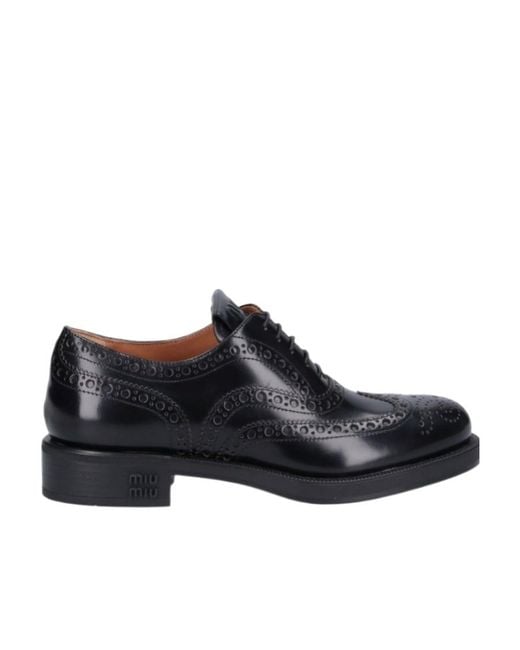 Miu Miu Church's X Round Head Lace Up Business Dress Shoes in