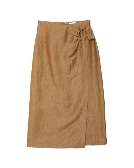 Ottod'Ame Natural Blended Yarn Cage Skirt