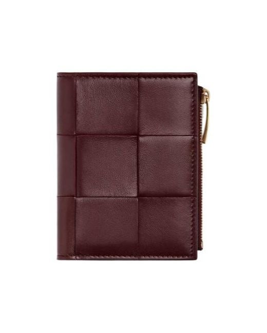 Bottega Veneta Purple Cassette Small Bi-Fold Wallet