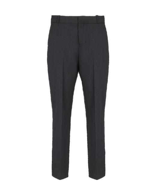 Balmain Gray Pleat Detailed Trousers for men