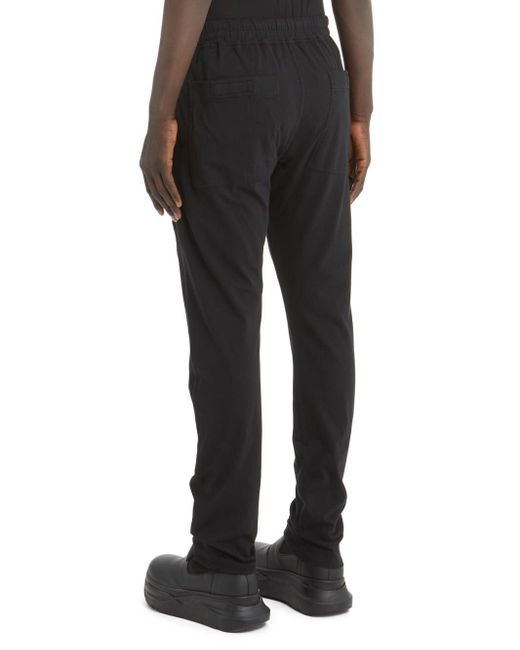 Rick Owens Black Berlin Drawstring Track Pants for men