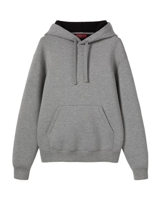 Gucci Gray Double Viscose Jersey Sweatshirt for men