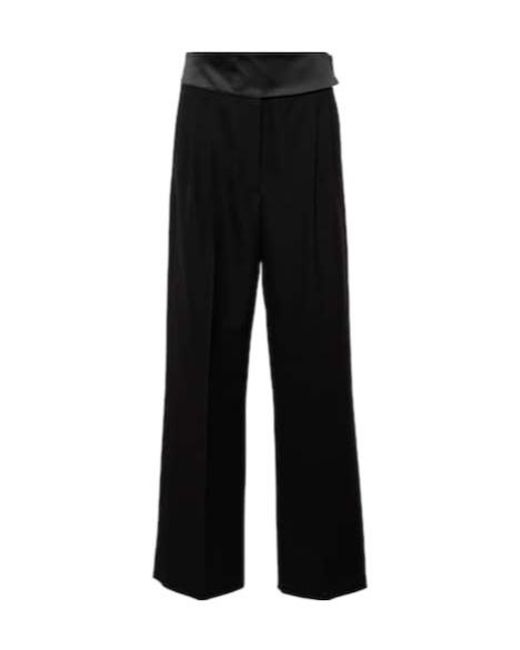 Stella McCartney Black Wool Tuxedo Pants