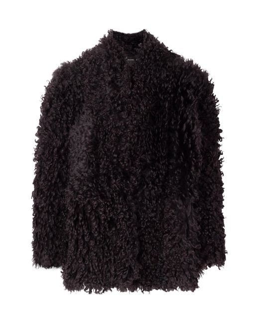 Nour Hammour Blue Amara Collarless Jacket