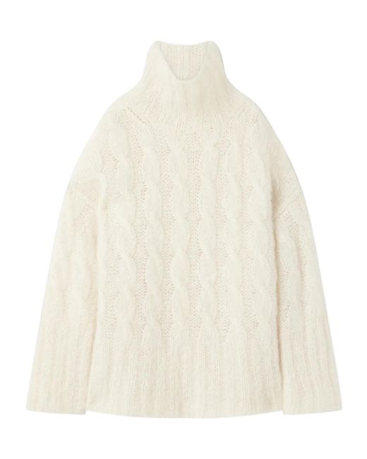 Joseph White Oversized V-Neck Sweater