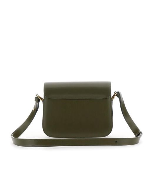 A.P.C. Green Grace Logo Printed Small Shoulder Bag