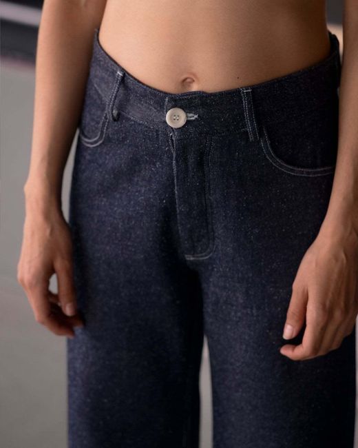 Baserange Blue Belt Loop Jeans