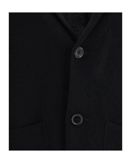Roberto Collina Blue Two-Button Knitted Jacket for men