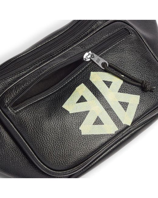 Balenciaga Black Explorer Logo Detailed Beltpack for men