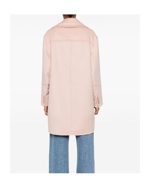 Ermanno Scervino Pink Wool Coat