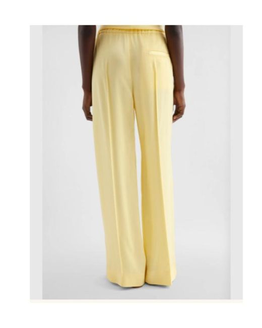 Jil Sander Yellow Fluid Viscose Trousers