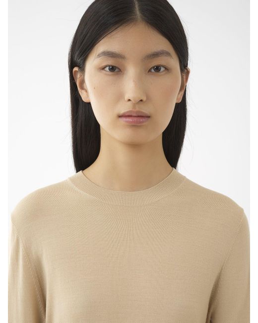 Chloé Natural Chloé Crewneck Knitted Jumper