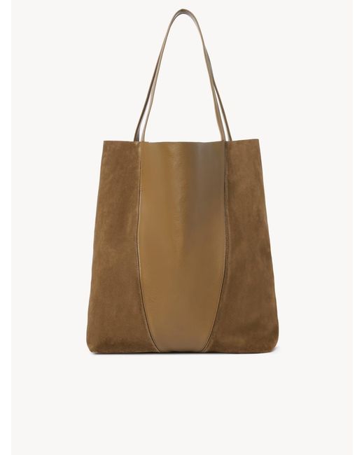 Chloé Natural Chloé Large Spin Tote Bag