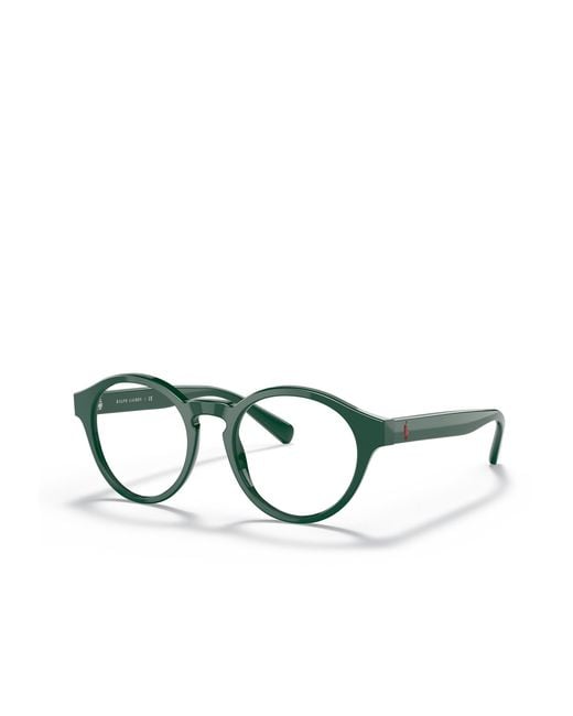 Polo Ralph Lauren White Eyewear Round Frame Glasses for men