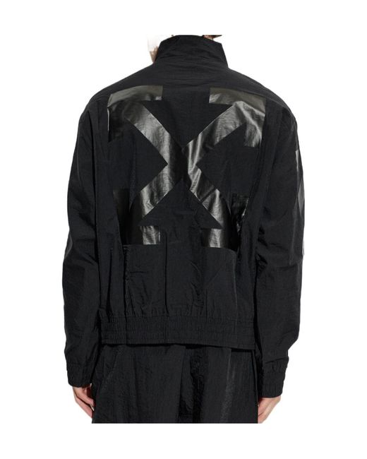 Off-White c/o Virgil Abloh Black Arrows Diagonals Zip-Up Jacket for men