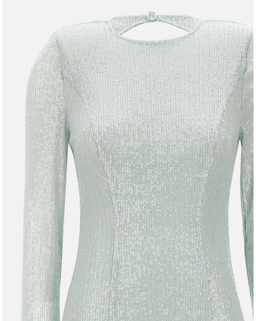 ROTATE BIRGER CHRISTENSEN Blue Backless Dress