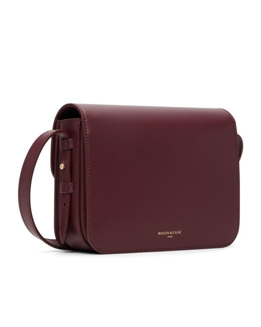 Maison Kitsuné Purple Maison Kitsuné Edie Small Crossbody Bag for men