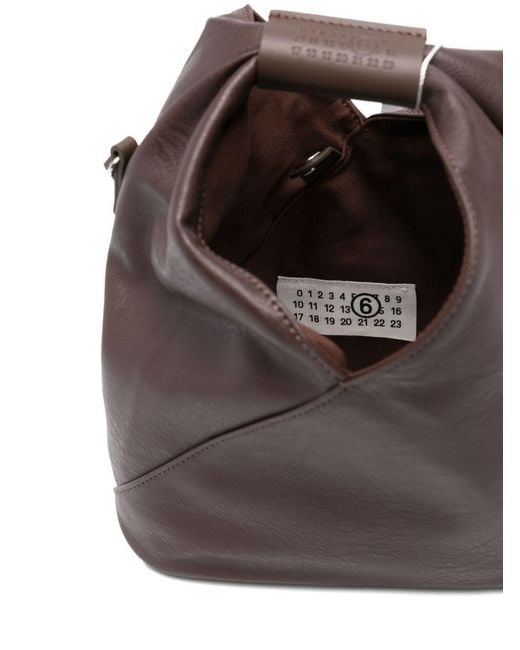 MM6 by Maison Margiela Brown Japanese Logo Detailed Crossbody Bag
