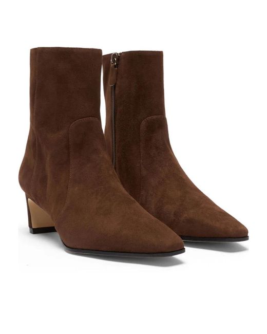 Stuart Weitzman Brown Stassi Zip Bootie 50