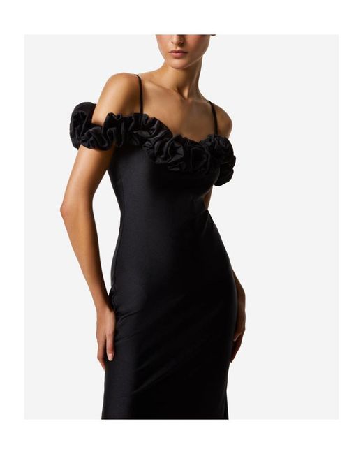 Coperni Black Ruffled Dress