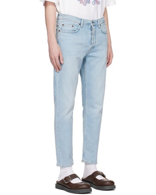 Acne Blue Slim-Fit River Jeans for men