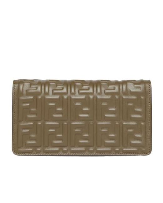 Fendi Metallic Baguette Small Shoulder Bag