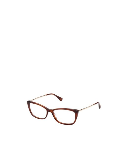 Max Mara White Cat-Eye Frame Glasses
