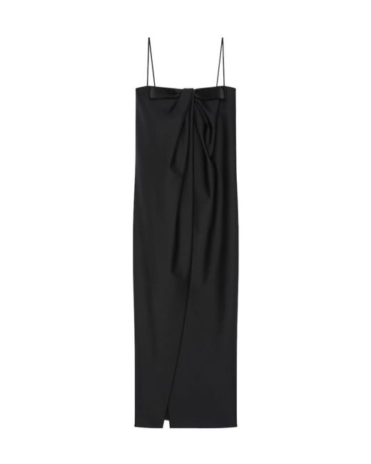 Givenchy Black Sliced Long Dress